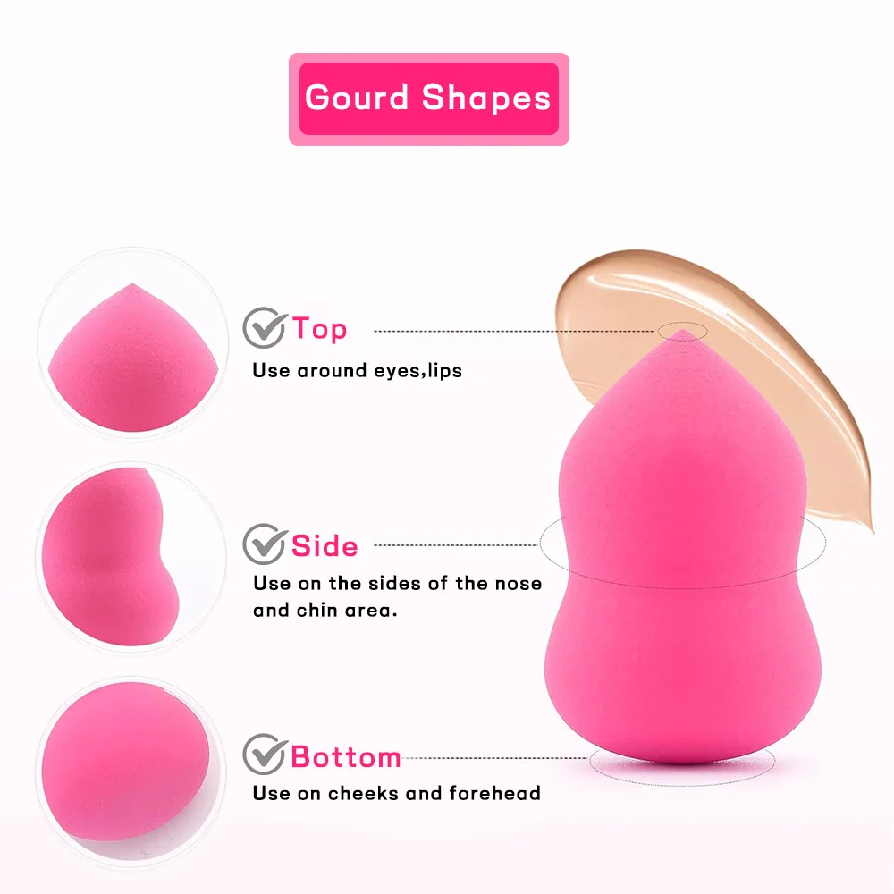 Water Drop Makeup Blending Sponge 2-Pack - Dry and Wet Dual Use 10 beauty blender makeup sponge spu818325315157 desc 10