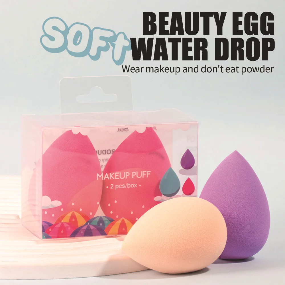 Water Drop Makeup Blending Sponge 2-Pack - Dry and Wet Dual Use 18 beauty blender makeup sponge spu818325315157 desc 18
