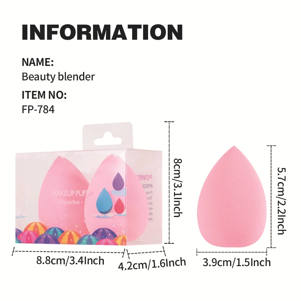 Water Drop Makeup Blending Sponge 2-Pack - Dry and Wet Dual Use 19 beauty blender makeup sponge spu818325315157 desc 19