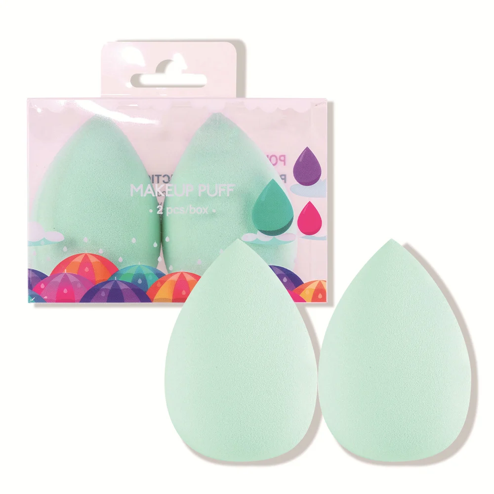 Water Drop Makeup Blending Sponge 2-Pack - Dry and Wet Dual Use 28 beauty blender makeup sponge spu818325315157 desc 28