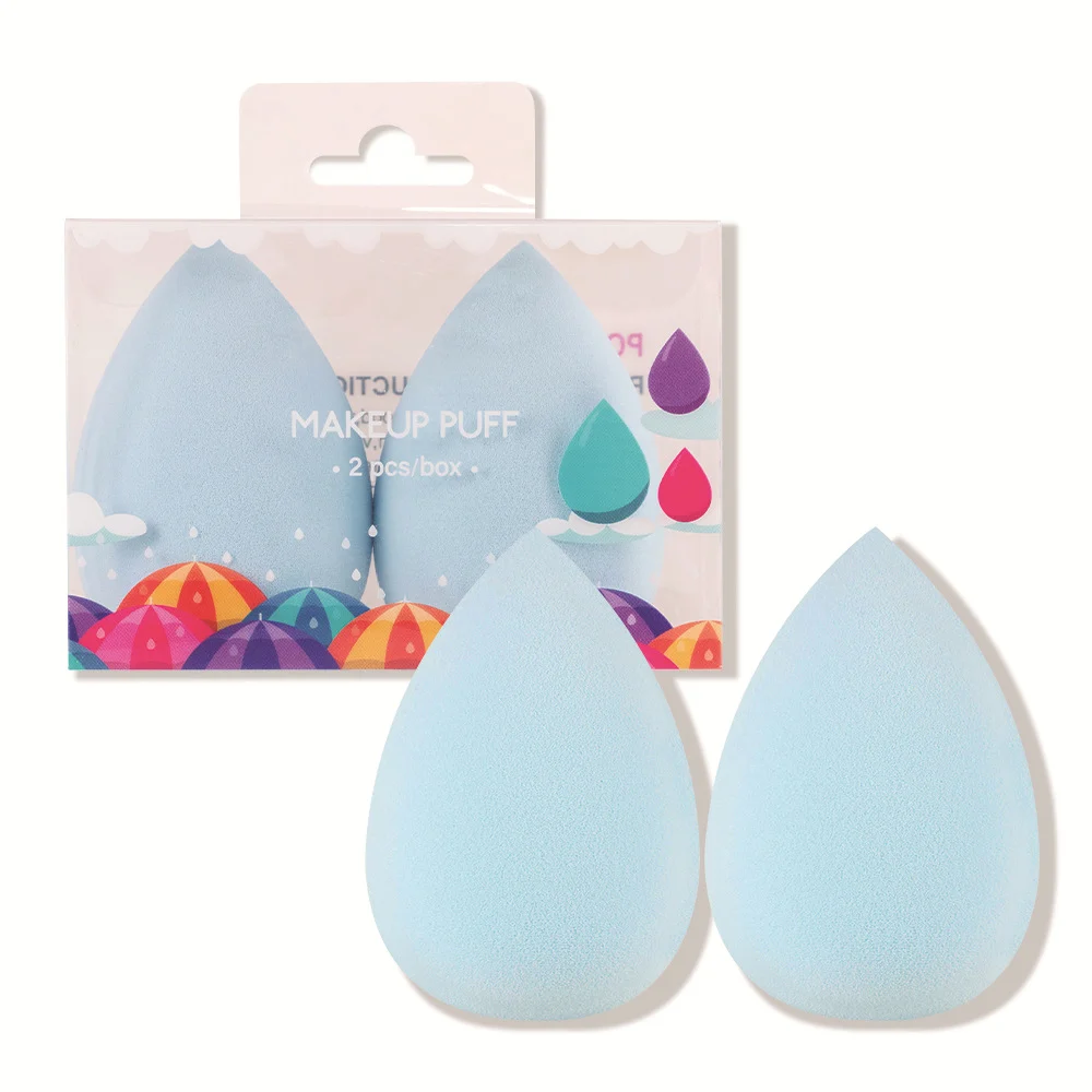 Water Drop Makeup Blending Sponge 2-Pack - Dry and Wet Dual Use 30 beauty blender makeup sponge spu818325315157 desc 30