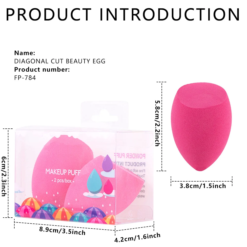 Water Drop Makeup Blending Sponge 2-Pack - Dry and Wet Dual Use 35 beauty blender makeup sponge spu818325315157 desc 35