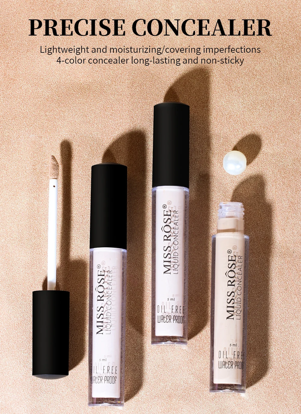 4-Color Liquid Concealer Set - Waterproof & Long-Lasting Coverage 1 liquid concealer set spu718132715176 desc 1