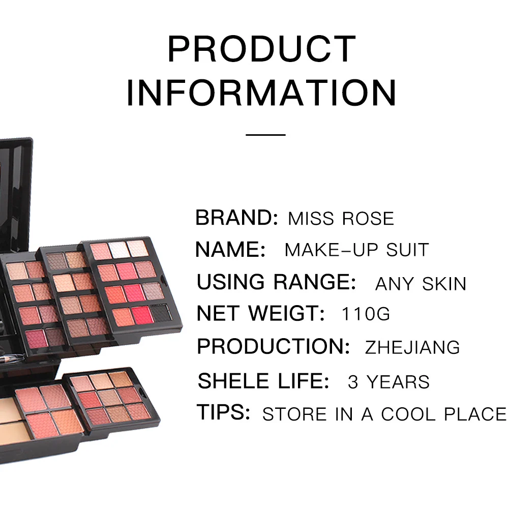 Professional Makeup Kit - 15 Color All-in-One Palette 3 makeup kit eyeshadow blush spu640237787284 desc 3