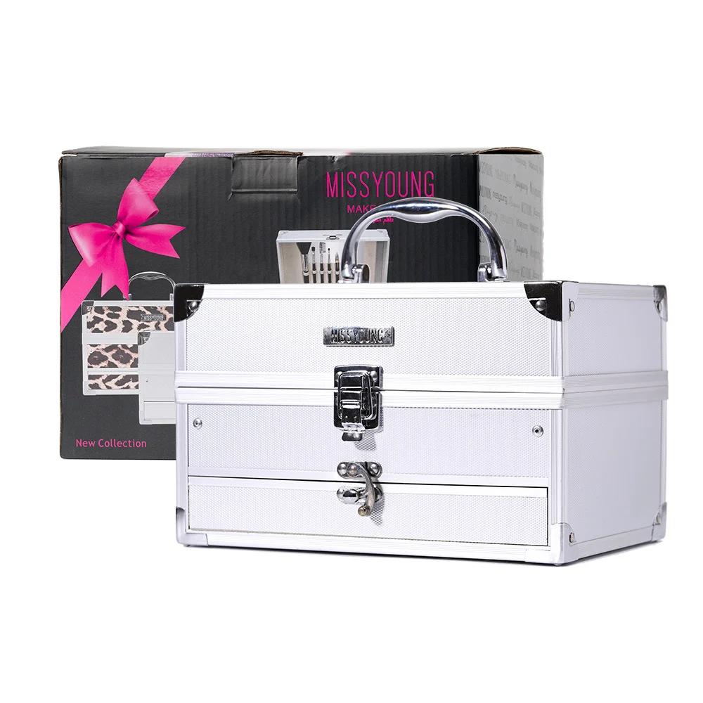 Full Face Makeup Kit with Eyeshadow, Blush & Leopard Print Case 15 makeup kit full face set spu878162988951 desc 15
