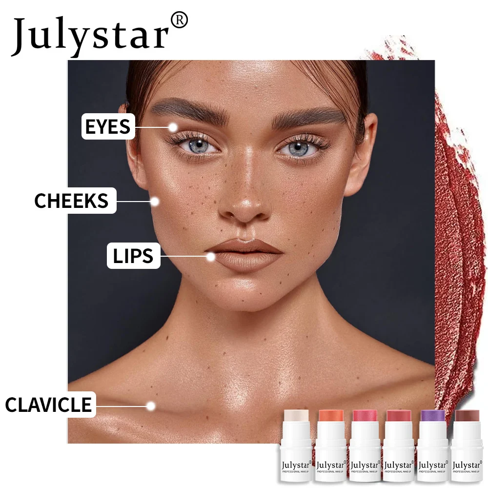 Monochromatic Multi-Stick Blush Cream - 4-in-1 Lip & Cheek Tint - 4.2g 17 multipurpose blush cream stick spu739448983562 desc 17