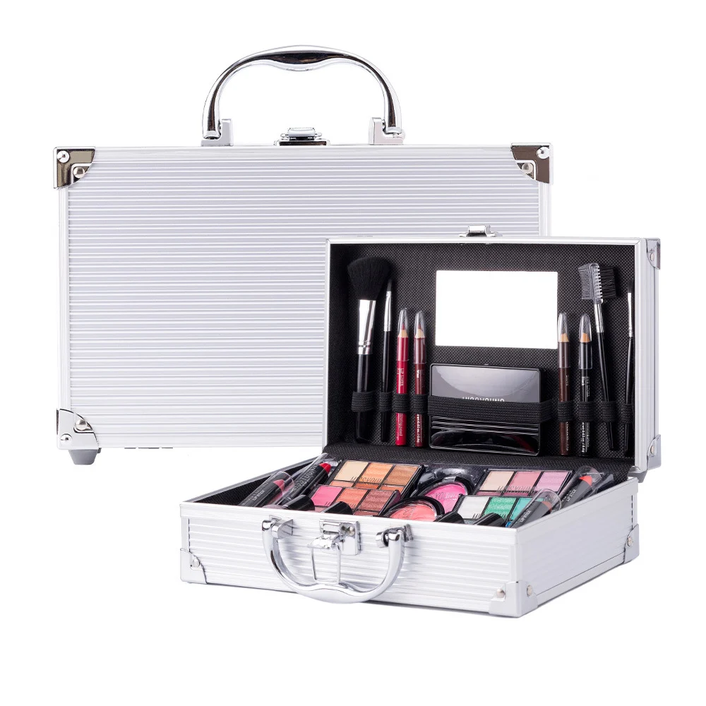 Professional Makeup Kit & Portable Case with Lipstick, Blush & Eyeshadow 10 portable makeup kit case spu876962613239 desc 10